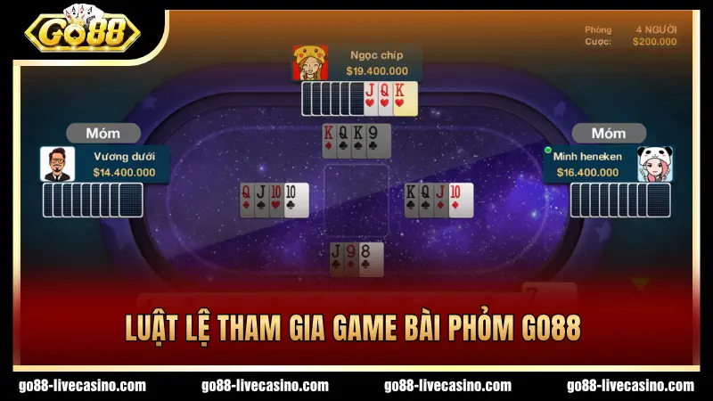 Cần nắm rõ luật chơi bài Phỏm GO88 