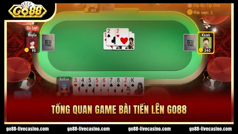 Game bài Tiến lên GO88 hấp dẫn