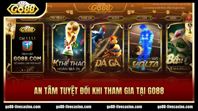 GO88 cam kết sự uy tín và minh bạch 100%
